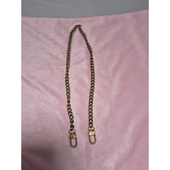Authentic Louis Vuitton Gold Brass Chain Link Crossbody Replacement Strap 24”
